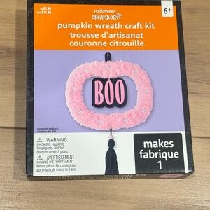 Halloween Pumpkin Wreath Craft Kit - Pink
